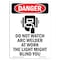 Signmission OSHA Danger Sign, Do Not Watch Arc Welder, 14in X 10in Aluminum, 10" W, 14" L, Portrait OS-DS-A-1014-V-1183 - alternate 1